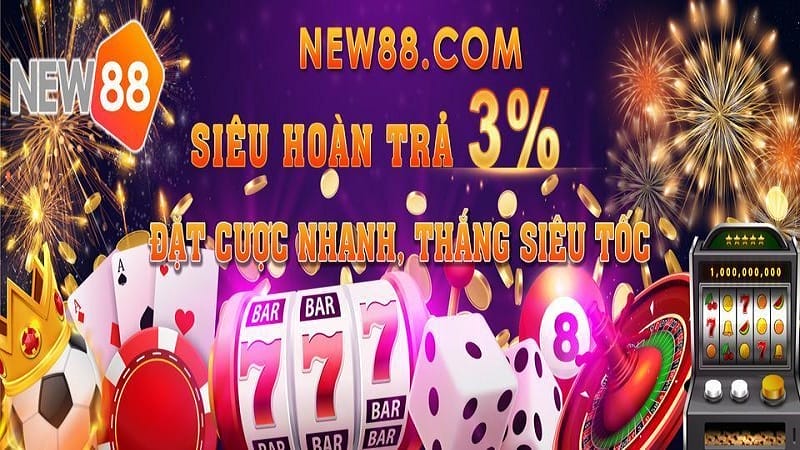 Tìm hiểu chi tiết về khuyến mãi hoàn 3% không giới hạn tại casino New88